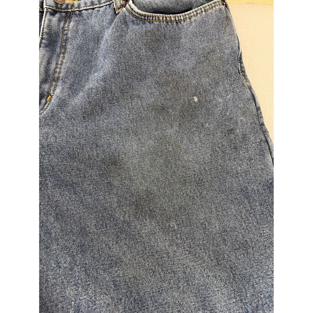 Fleece Lined Straight Leg Denim Jeans Mens‎ 38x36 Blue Medium Wash Work Pants